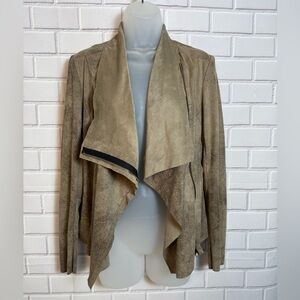 ZARA WOMAN Stylish Tan  front zipper Jacket/size M